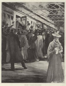 Het vertrek van de Britse troepen naar Ashanti door Henry Charles Seppings Wright